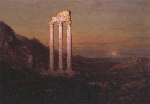 Frederic E.Church Moonrise over Greece Norge oil painting art
